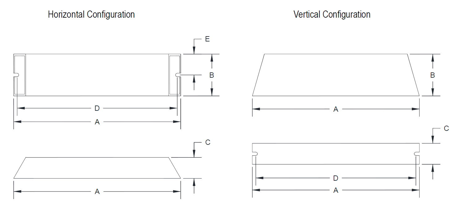 Case resistor dimensional drawing